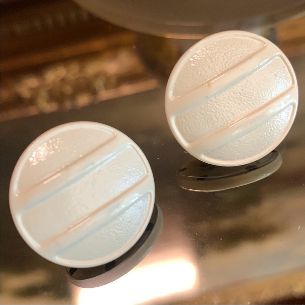 Button Clip on Earrings